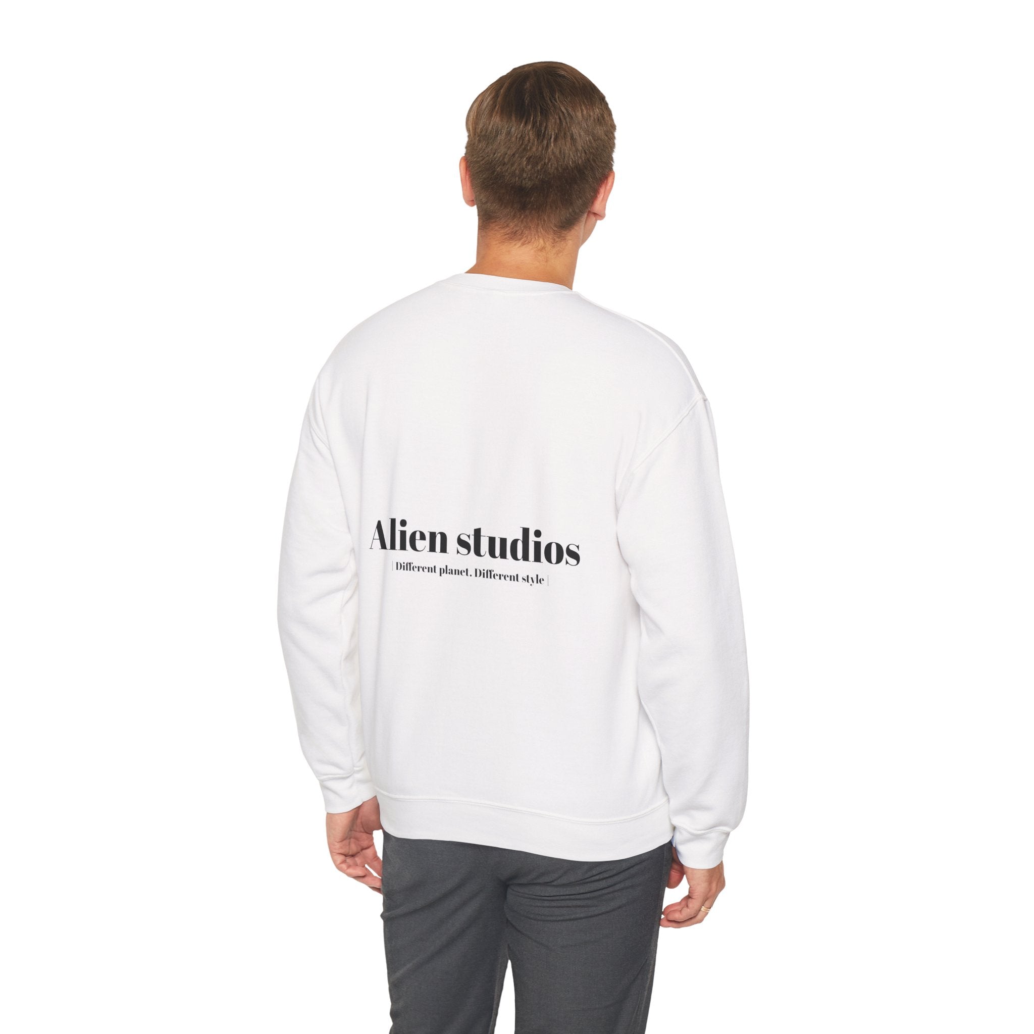 Alien Studios logo sweatshirt | Crewneck sweatshirt, minimalist back text