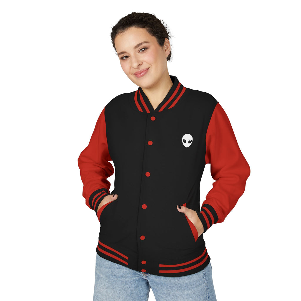 Alien Graphic Letterman Jacket | Alien Head Varsity Jacket