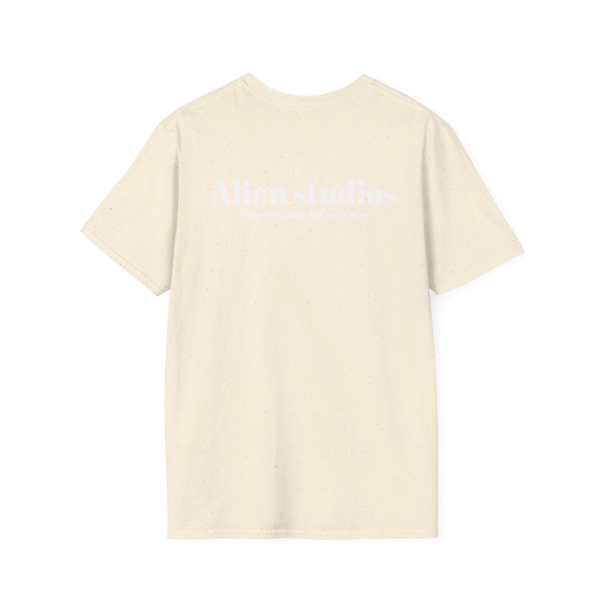 Alien Studios logo T-Shirt | Minimal back text, small chest text