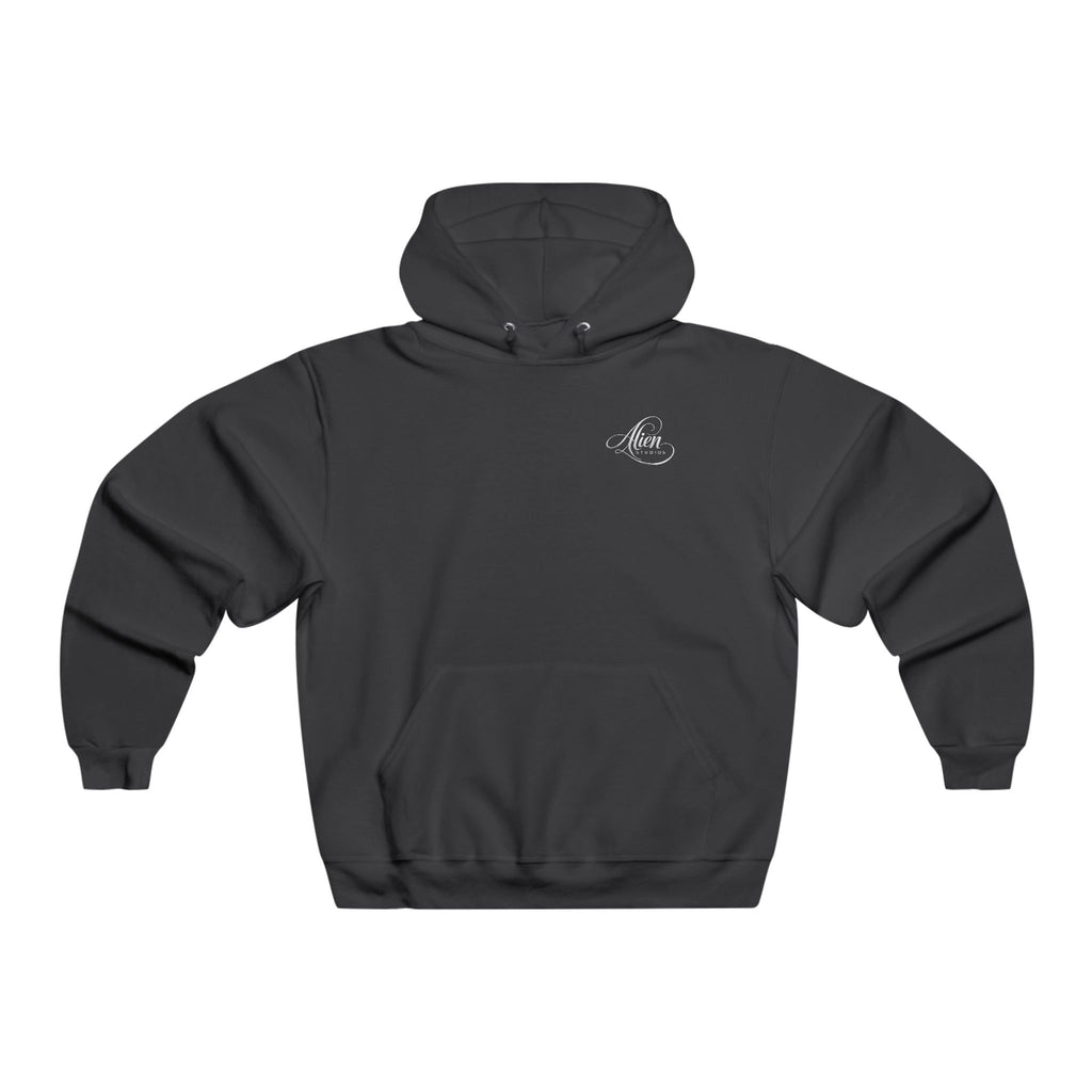 Alien See Hear Speak Hoodie — Minimal UFO Graphic Pullover