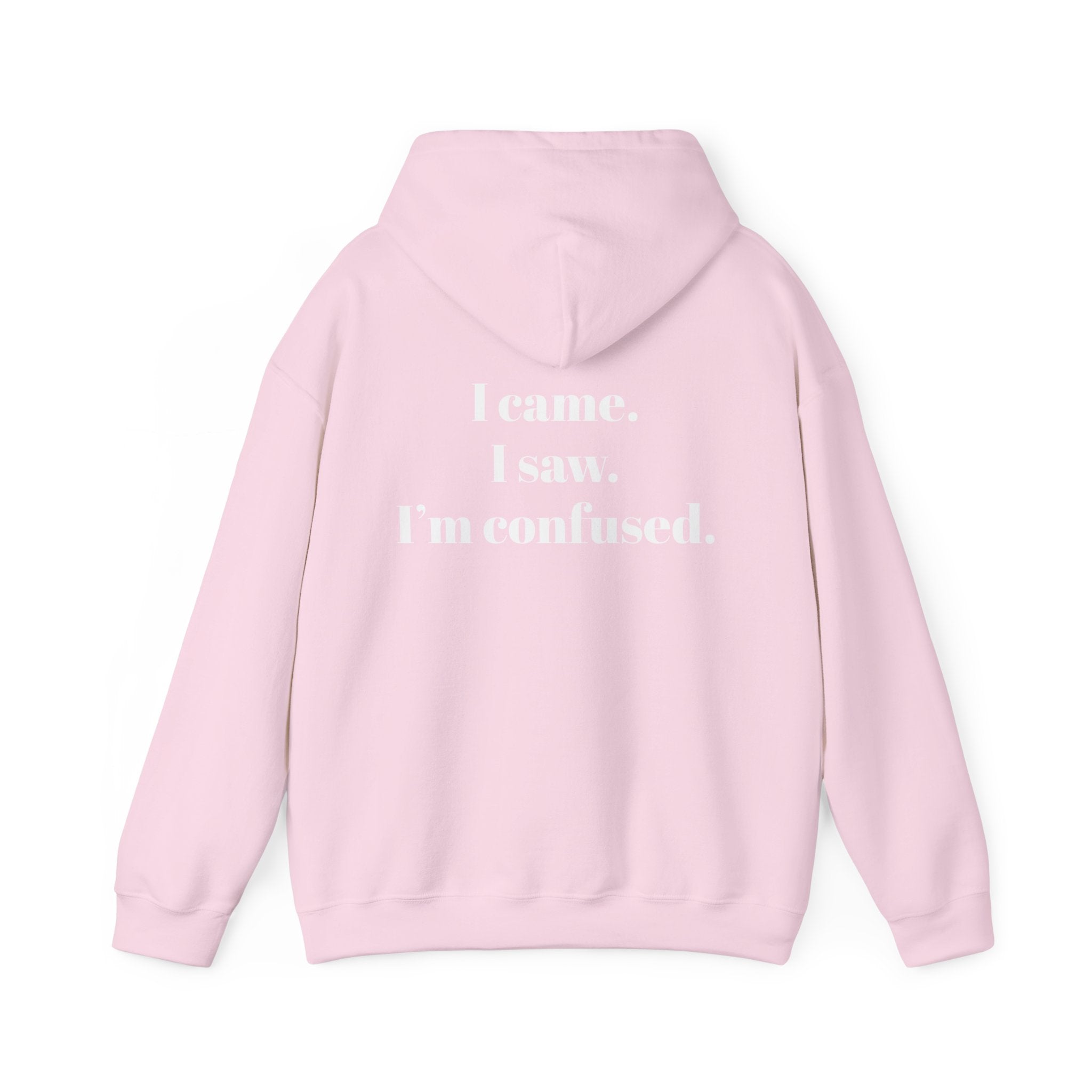 Minimal White Hoodie | Plain Blank Hooded Sweatshirt, DIY Sublimation