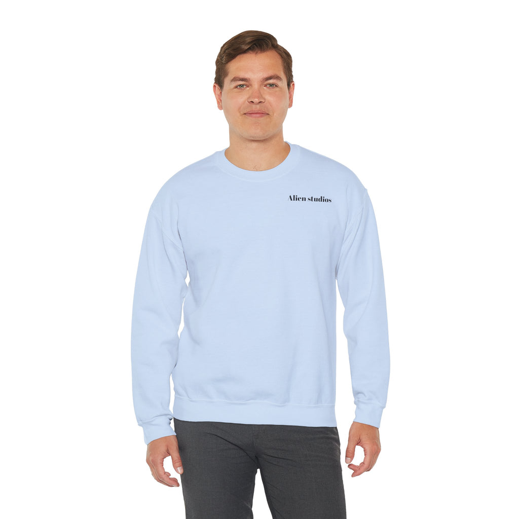 Alien Studios logo sweatshirt | Crewneck sweatshirt, minimalist back text
