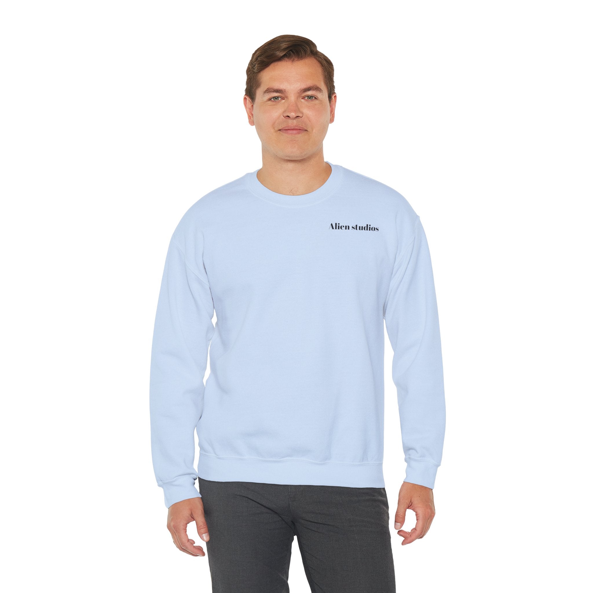 Alien Studios logo sweatshirt | Crewneck sweatshirt, minimalist back text