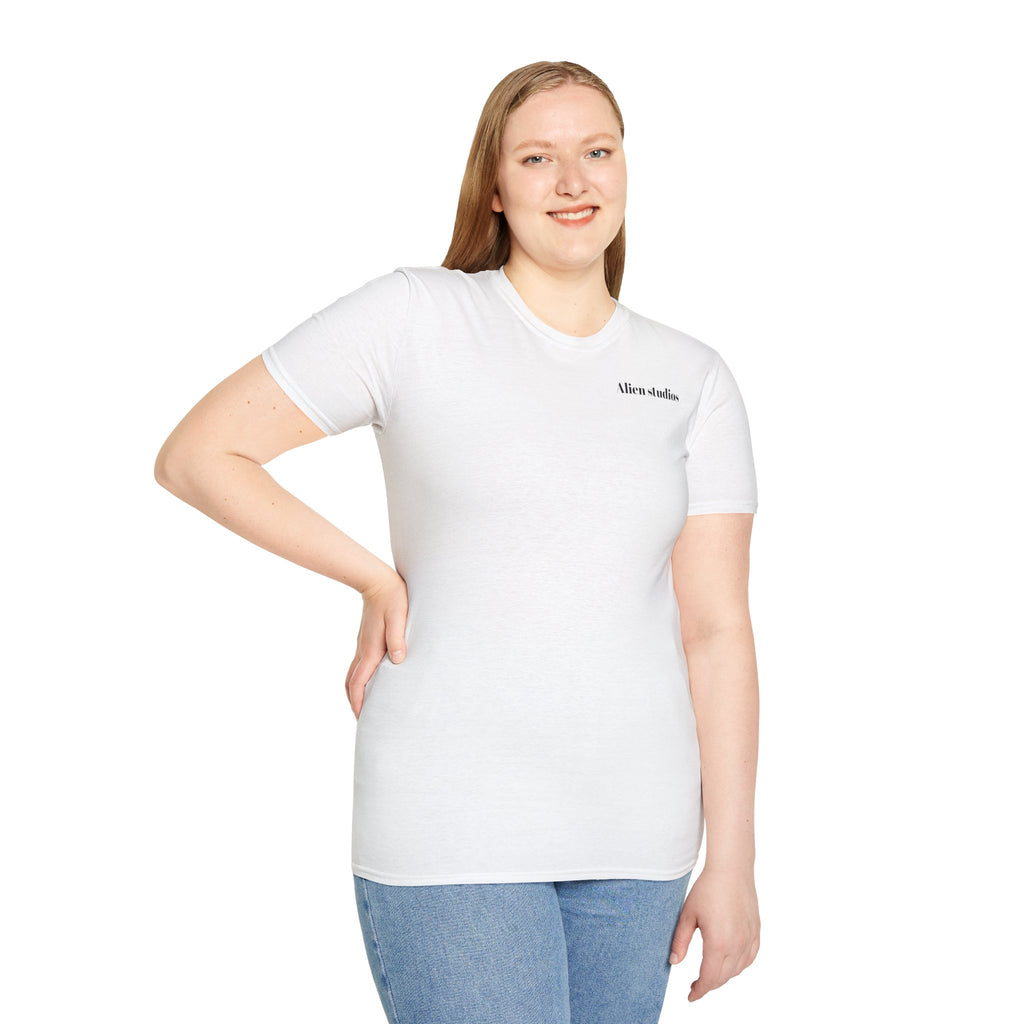 Alien Studios logo T-Shirt | Minimal back text, small chest text