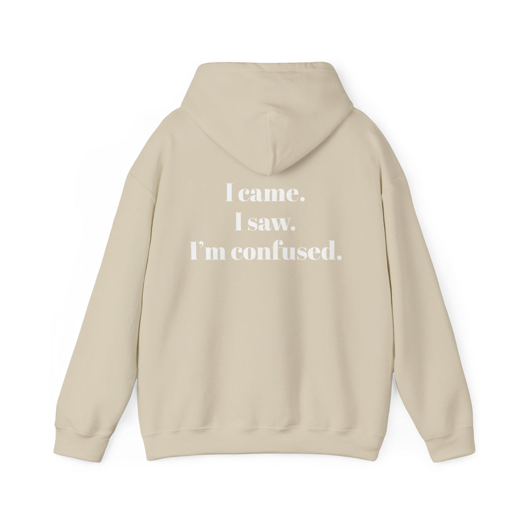 Minimal White Hoodie | Plain Blank Hooded Sweatshirt, DIY Sublimation
