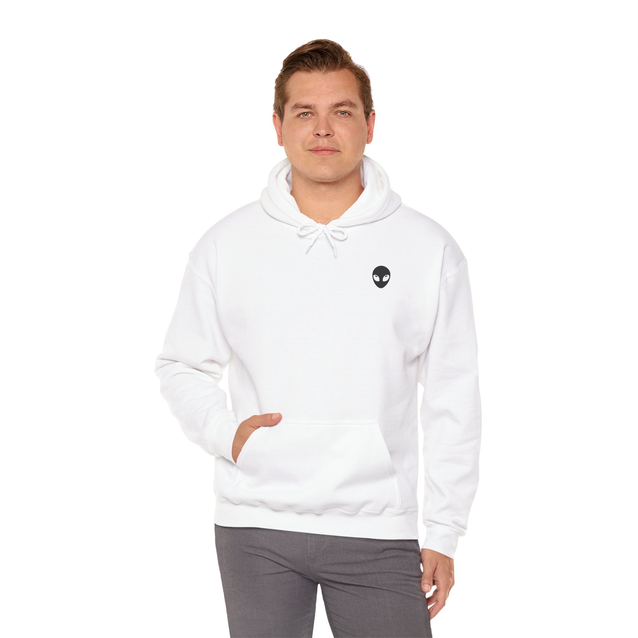 Minimal White Hoodie | Plain Blank Hooded Sweatshirt, DIY Sublimation