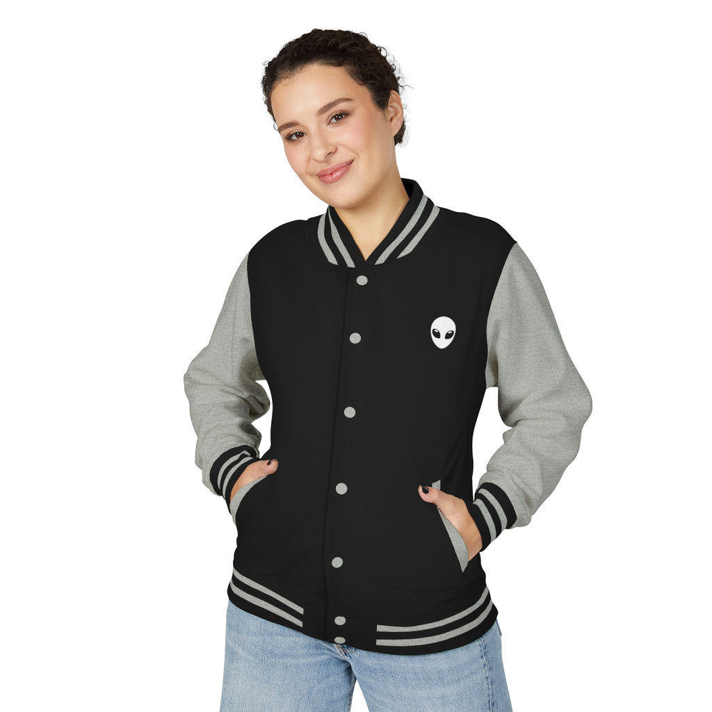 Alien Graphic Letterman Jacket | Alien Head Varsity Jacket