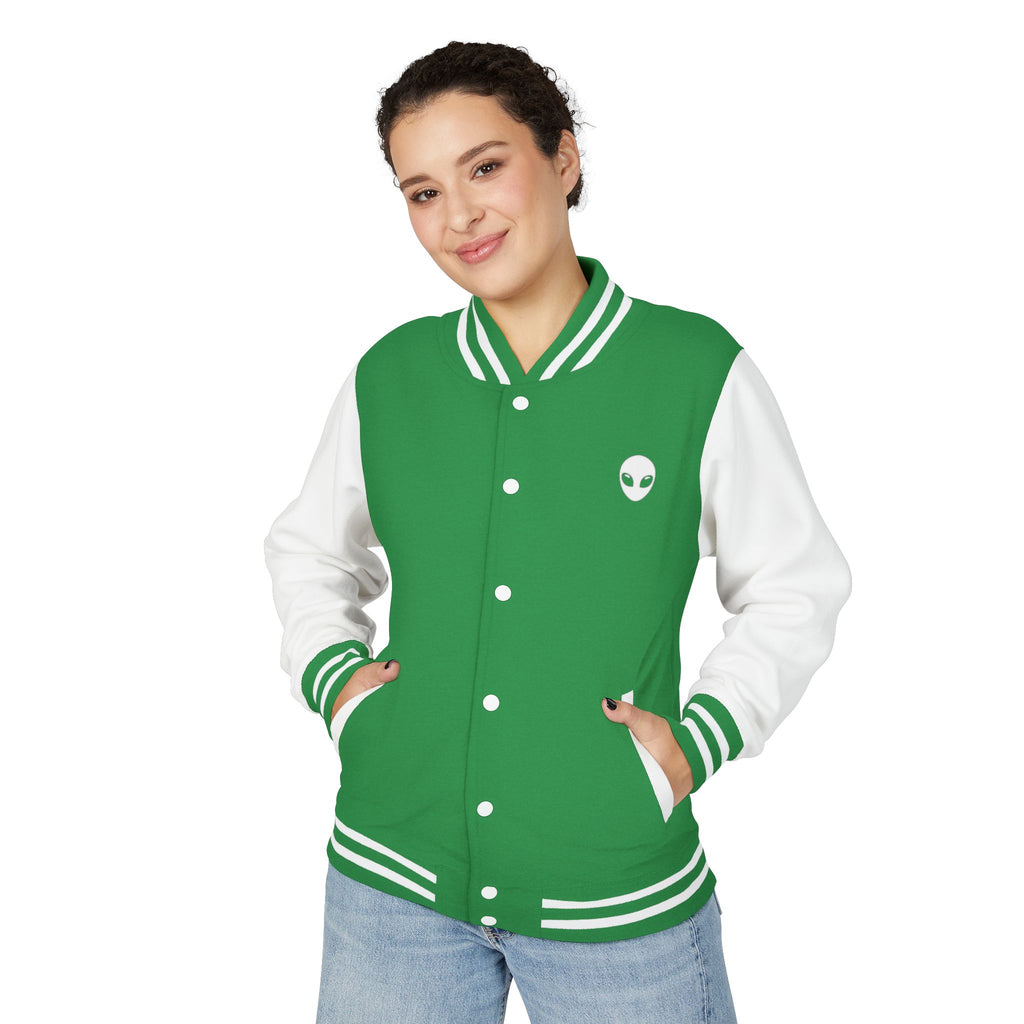 Alien Graphic Letterman Jacket | Alien Head Varsity Jacket