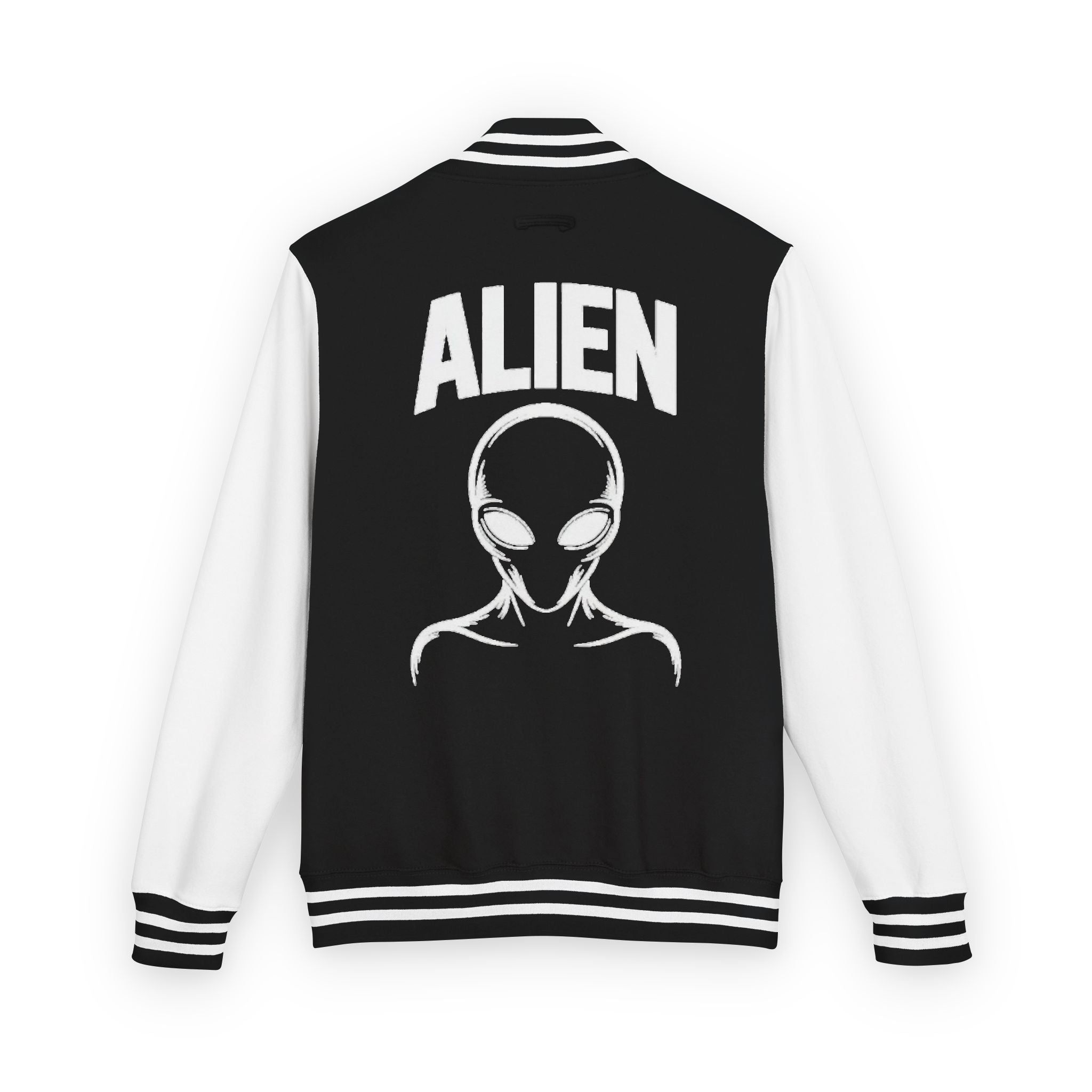 Alien Graphic Letterman Jacket | Alien Head Varsity Jacket