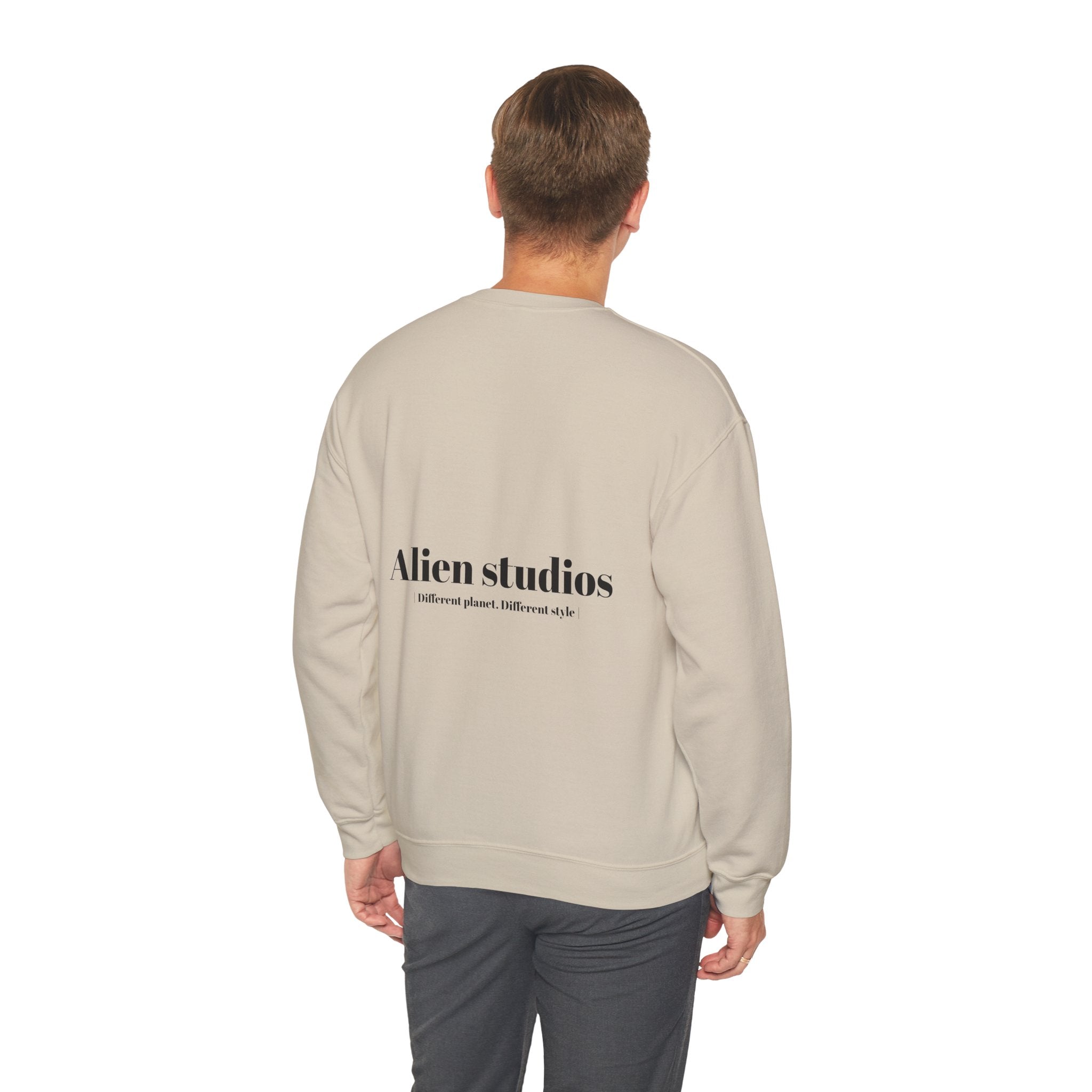 Alien Studios logo sweatshirt | Crewneck sweatshirt, minimalist back text