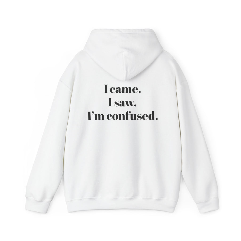 Minimal White Hoodie | Plain Blank Hooded Sweatshirt, DIY Sublimation