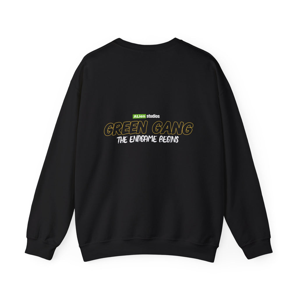 Green Gang The Endgame Begins Sweatshirt | Green Logo Crewneck