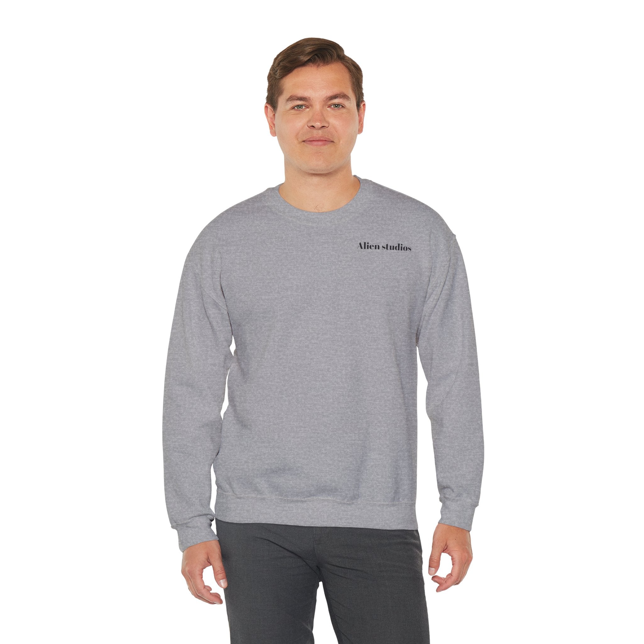 Alien Studios logo sweatshirt | Crewneck sweatshirt, minimalist back text
