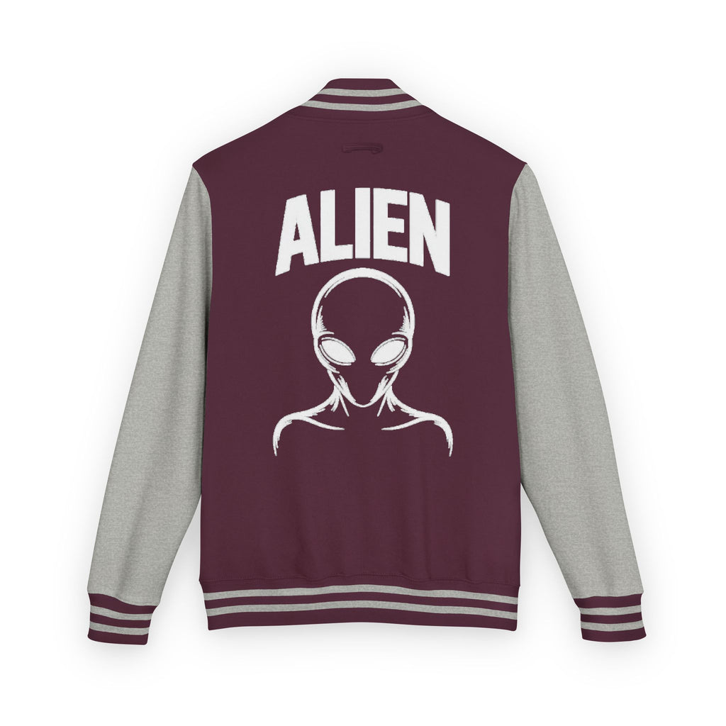 Alien Graphic Letterman Jacket | Alien Head Varsity Jacket