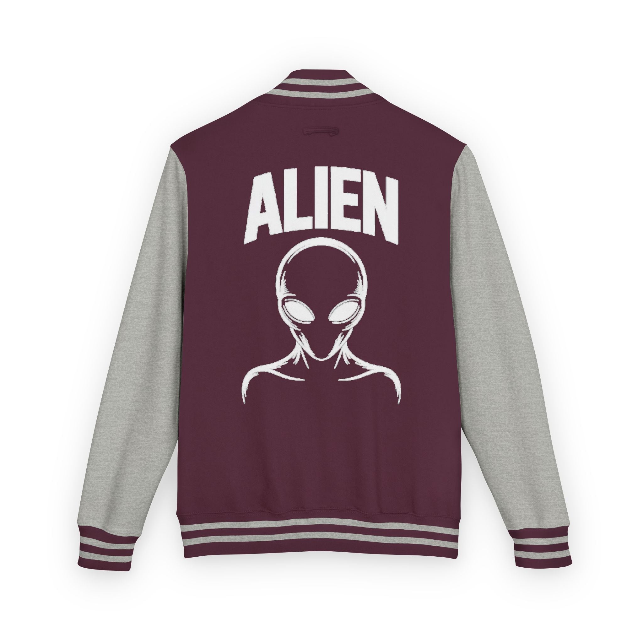 Alien Graphic Letterman Jacket | Alien Head Varsity Jacket