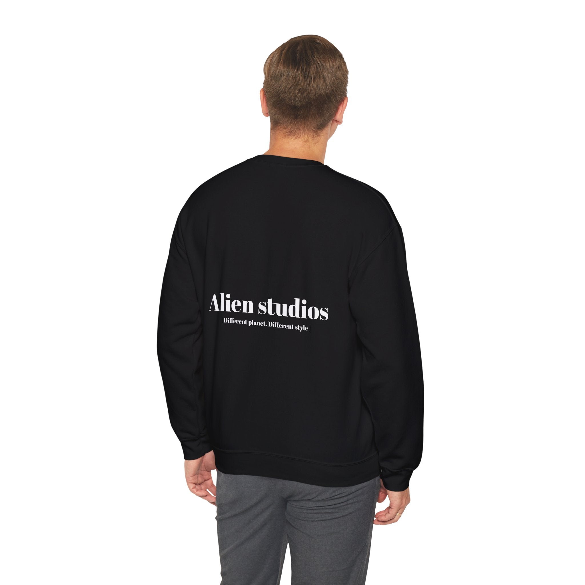 Alien Studios logo sweatshirt | Crewneck sweatshirt, minimalist back text