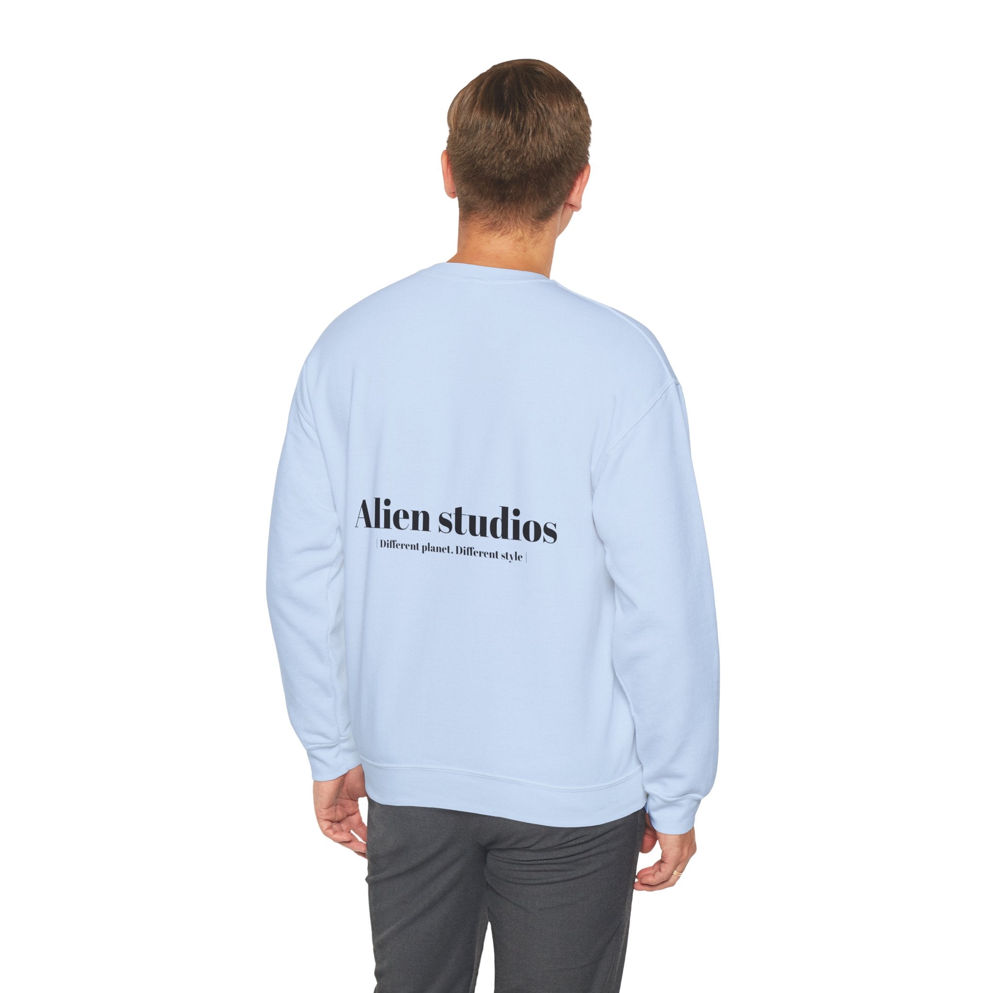 Alien Studios logo sweatshirt | Crewneck sweatshirt, minimalist back text