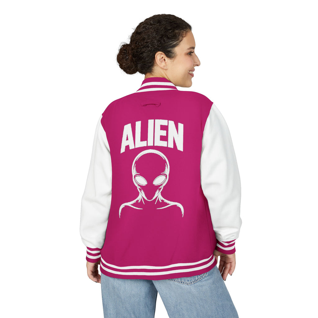 Alien Graphic Letterman Jacket | Alien Head Varsity Jacket