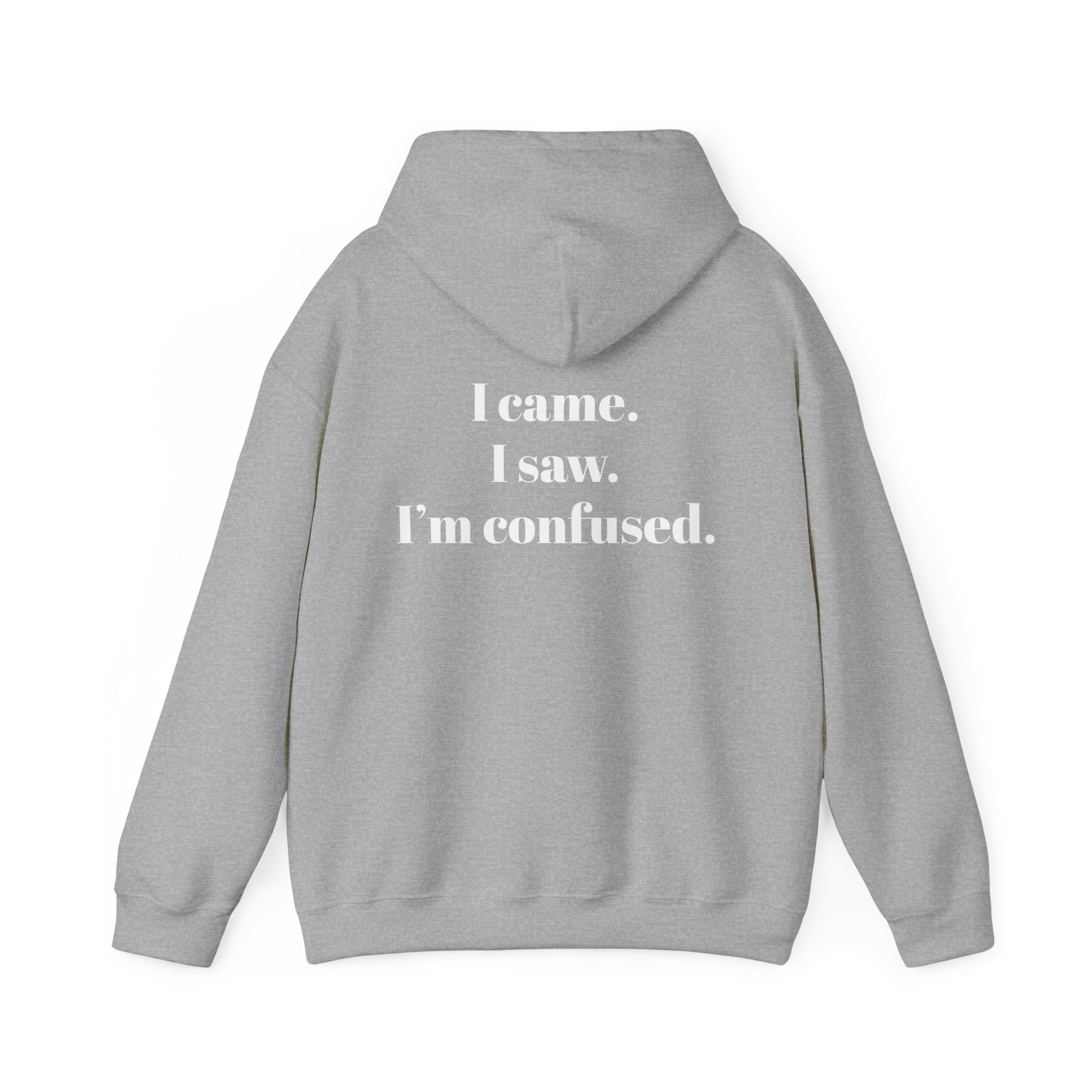 Minimal White Hoodie | Plain Blank Hooded Sweatshirt, DIY Sublimation