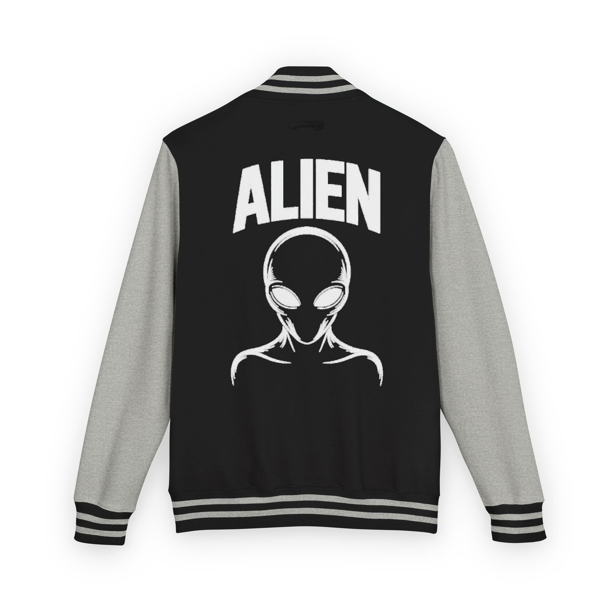 Alien Graphic Letterman Jacket | Alien Head Varsity Jacket