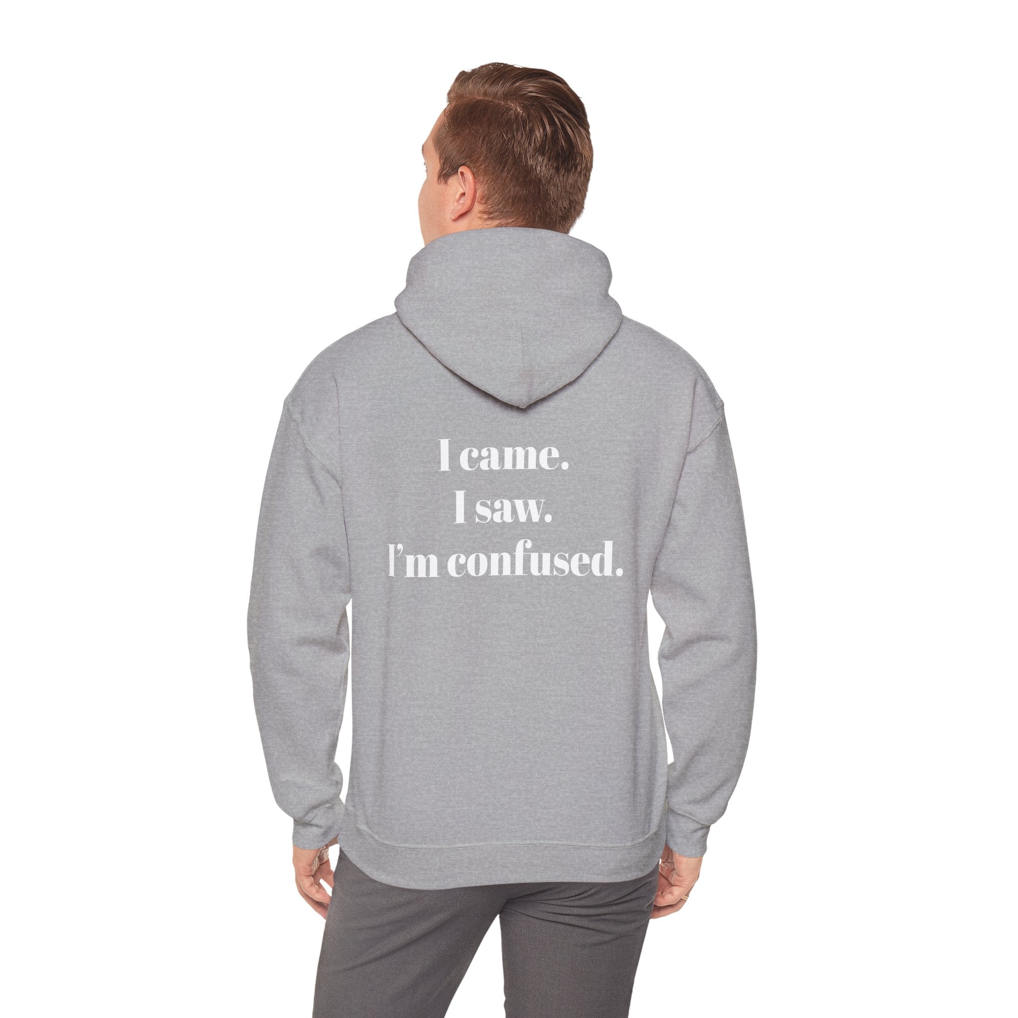 Minimal White Hoodie | Plain Blank Hooded Sweatshirt, DIY Sublimation